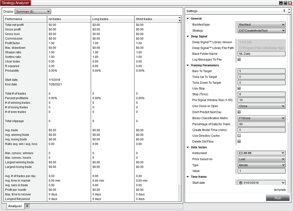 Creating Deep Signal Machine Learning Model